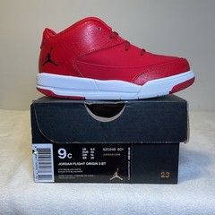 TD Nike Jordan Flight Origin 3 Toddler Gym Red White 820248-601 NEW Size 9c