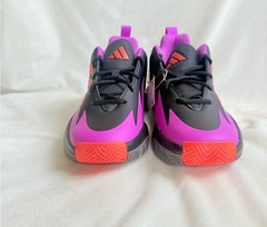 Adidas kids CROSS ‚EM UP SELECT MID J ‚BLACK PURPLE ORANGE IG6639 Size 6Y