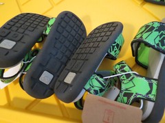 SEE KAI RUN BASICS LOGAN Toddler Unisex Sandals GREEN/BLACK SZ 8 BN FREE SHIP