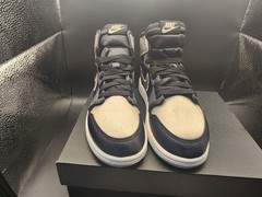 Jordan 1 Retro High OG PS Black Medium Grey White Kids High Top Sneakers 2.5y
