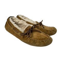 UGG Dakota Slip On Shearling Moccasin Chestnut Slippers Unisex Big Kids Size 3