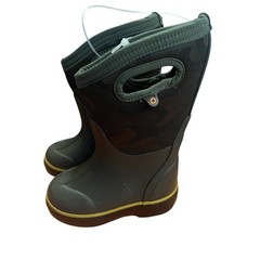 BOGS Classic II Kids Rain Boots Green Tonal Camo Waterproof Insulated 8