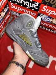 Jordan 5 Retro Wolf Grey (2011) (GS) 440888-005 size 5.5y
