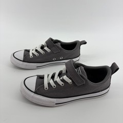 Converse Chuck Taylor All Star Gray Youth 3 Sneakers Hook Loop A09301F