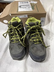 L.L.Bean Kid’s 1 Youth Waterproof Trail Model Hiker TEK 2.5 Boot Gray Green Camp
