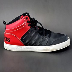 Adidas Shoes Raleigh 9TIS MID Unisex Kids Sz 7 Basketball Sneakers Black Red