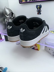 Size 6 (GS) – adidas Campus 00s Low Black White Gum – Womens 7 Boys 6