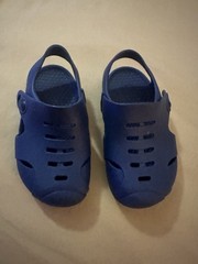 Okabashi Kids Toddler Sz 6 Carter Navy Blue Sandals Water Shoes Child Boy