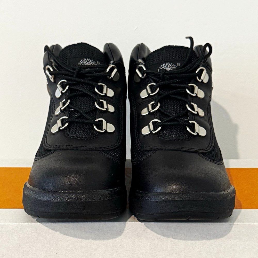 Timberland Field Boot Black Leather Ankle Boots Youth US 3 M TB015706001