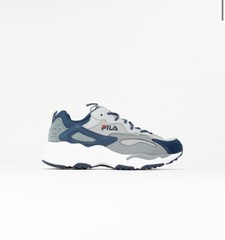 FILA Ray Tracer Grade School 6.5 Size Boys, Unisex Blue Grey White