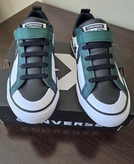 Converse Pro Blaze Strap OX — Green Envy/Black/White (Youth 3)