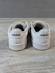 Adidas Kids 5K White Black Hook Loop Sneakers Casual School Shoes Classic