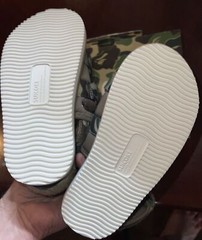 AUTHENTIC KID A BATHING APE BAPE Suicoke Size K13 Cm20 Slides Sandals BEIGE Rare
