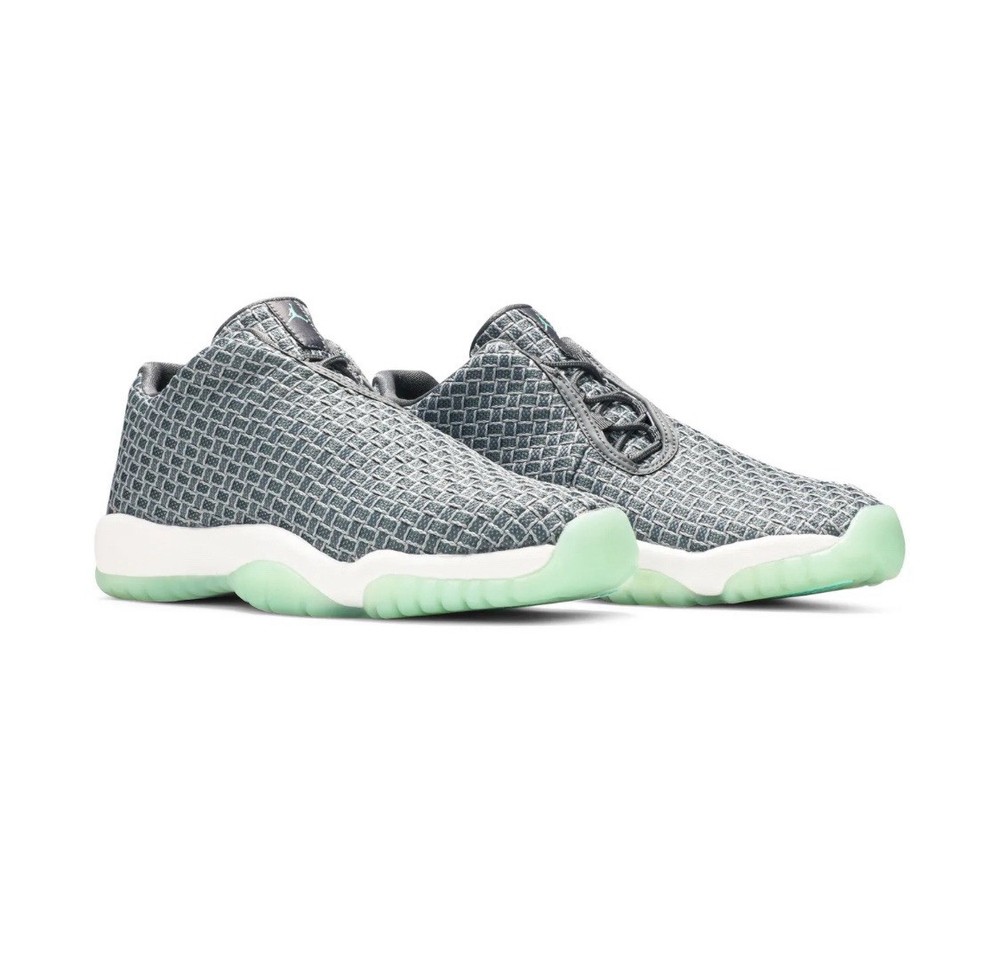 Nike Air Jordan Future Low Shoes Wolf Grey Emerald Rise 718948-006 Mens Size 8
