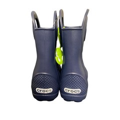 Crocs Handle It Rain Boot Navy Blue Toddler Kids Size C8 211056-410 NEW