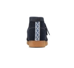 Clarks Kids Wallabee Boot Older Navy Combination Size 3 NEW
