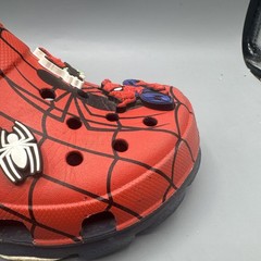 Marvel Crocs Kids Marvel Spider-Man Clogs Red Black Jibbitz Charms Youth Size 1