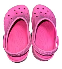 Crocs Baya Clogs Junior Kids J2 Pink Comfort Shoe Sandals See Photos