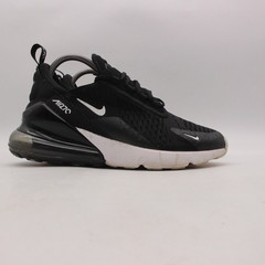 Nike Air Max 270 (GS) Youth 7 Womens 8.5 Black/White Athletic Shoes 943345-001