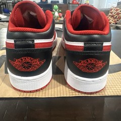 Nike Air Jordan 1 Low ‚Reverse Black Toe‘ 553560-163 Size 7Y Sneaker