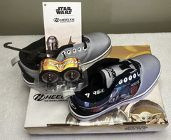 Heelys Pro 20 Star Wars Mandalorian Grogu Baby Yoda Wheeled Shoes Youth Size 1