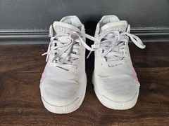 Size 3 Adidas D.O.N. Issue #4 Dream It Youth White Pink Purple Basketball Shoes