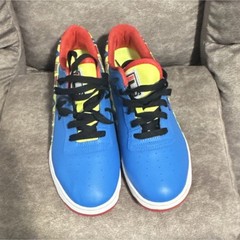 FILA Multicolor Unisex Kids Athletic Sneakers Blue Red Yellow US Size 9.5