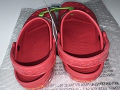 Brand New *AUTHENTIC* Lightning McQueen Light-Up Cars Crocs w/ Tags Toddler C13