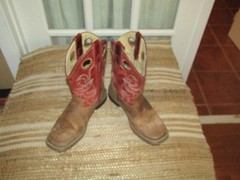 Cody James Brown Square Toe Cowboy Western Boots Youth Size 2 D style 43919C