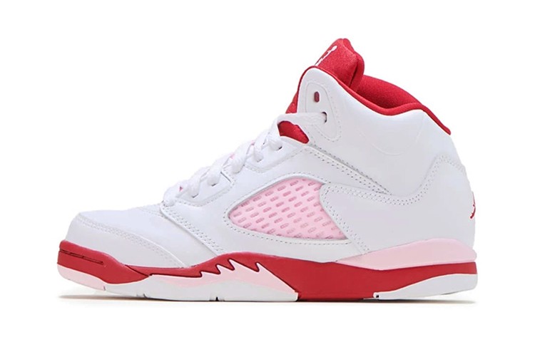 Jordan 5 Retro White Pink Red PS 440893-106