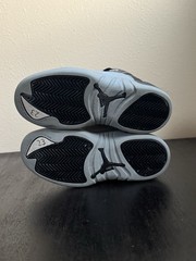 Air Jordan 12 Retro PS „Barons“ in black and wolf grey leather Kids Size 11.5C