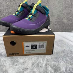Bogs Skyline Mid Kids Size 6 Purple Multi New Waterproof Sneakers Boots 73061K