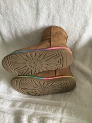 Ugg Australia Classic Short Chestnut Brown Suede Winter Boots SN 1006063KSize 4Y