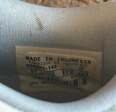 Nike Dunk Low Techno, 2007 309601-143 White Navy Yellow Leather. 5Y/7W