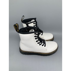 Dr. Martens Zavala J White Lace Up Boots AW004 Kids Sz 13