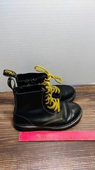 Dr Martens Junior 1460 Pascal J Boots Black Size US 2 (AW004) Lace & Zip Leather