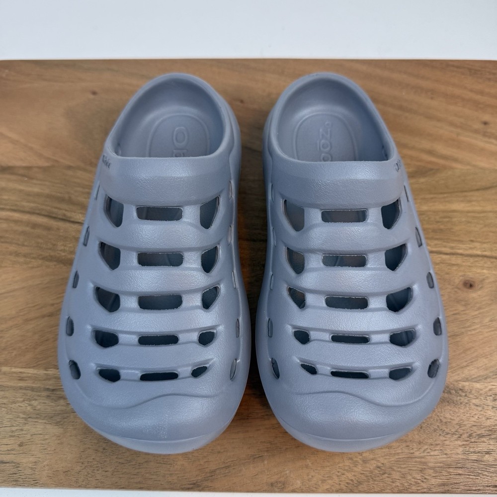 New Big Kids Oboz Unisex Whakata Coast Gray Slip On Clogs Mules Shoes Size 3 Y
