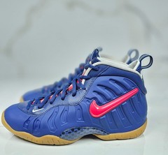 Nike Little Posite Pro Mid Blue Grade School 644792-405 GS Size 6Y