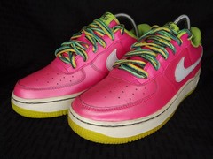 Nike Air Force 1 Pink Blast Volt Youth Size 7Y CW5761 600 No box