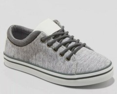 Cat & Jack™ ~ Youth Size 2 ~ Light Gray ~ Walter ~ Lace Up Casual Shoes/Sneakers