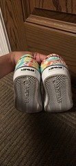 Airwalk Tie-Dye Multicolor Canvas Low Top Sneakers Lace Up Rubber Outsole Teens