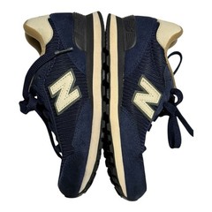 New Balance Sample Size SS 515 Youth Sneakers Navy Blue Suede Mesh Size 1.5 Shoe