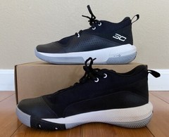 Steph Curry YOUTH Basketball Shoes 3ZERO IV in Black (Size 7Y) by Under Armour