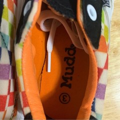 VTG Mudd Checker Pattern Sneakers Multicolored Childers Size 3 Racing