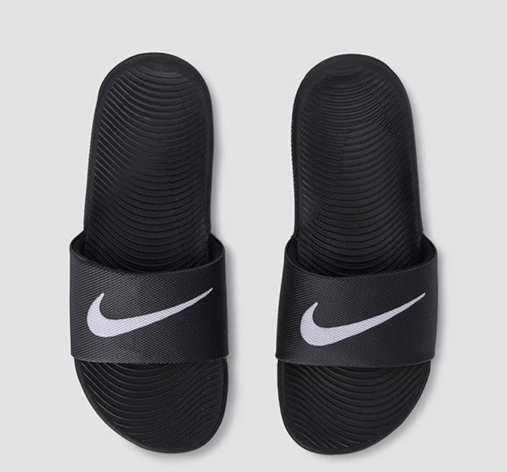 Nike Kawa Slide GS Black White 819352-001 New Unisex Kids Sizes