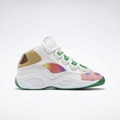 Reebok Junior’s Iverson Question Mid X CandyLand Basketball GZ0081 White/Green