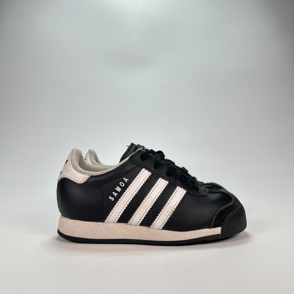 Adidas Samoa Black White Classic Sneakers Lifestyle Shoes G21244 Kids Size 11