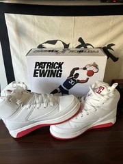 Patrick Ewing Athletics 33 Orion Non Strap/ Kids Size 5.5 White, Red