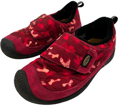 KEEN Big Kid Howser Low Wrap Casual Comfy Durable Slippers Jam/Rhubard size 5