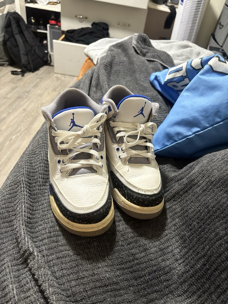 Retro 3 Racer Blue Size 7y with Flaws